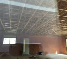 Pose ossature pour plafond