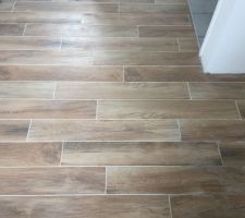 Carrelage Imitation parquet chambre parentale