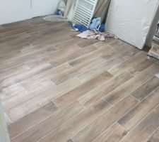 Carrelage Imitation parquet chambre parentale