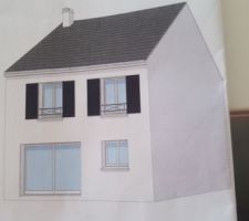 Maison vue de derrière.