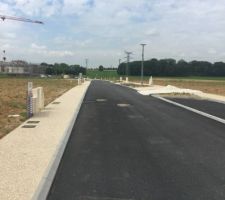 Petite Visite de l'avancée du Lotissement et découverte de l'enrobage