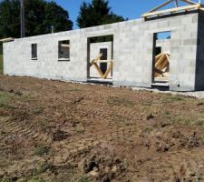 Drain terminer sur l?arrière de la maison