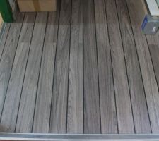 Parquet salle de bain au showroom du magasin