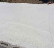 Dalle avec fissure