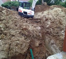 Terrassement pour pose du puisard