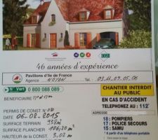 Affichage du permis de construire...