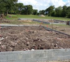 Fondation du garage faite par nos soins