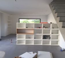Meuble de séparation et Tv