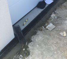 Réalisation d'un caniveau.