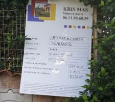 Affichage du permis de construire