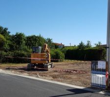 Début du terrassement
