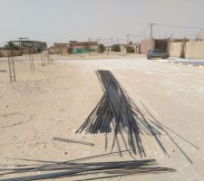 Les barres de fer ont &eacute;t&eacute; livr&eacute;es et leur cisaillage a commenc&eacute; !