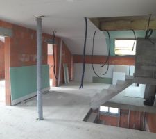 Plaque BA13 plafonds_Etage