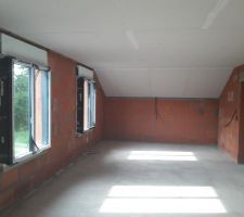 Plaque BA13 plafonds_Etage