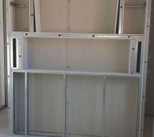 Cr&eacute;ation d'une t&ecirc;te de lit en placo avec des niches