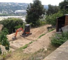 Photos des fondations faites le 18 juillet 2016