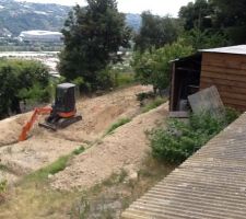 Photos des fondations faites le 18 juillet 2016