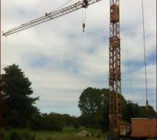 La grue est en place