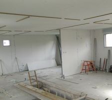 Cloisonnage étage en cours