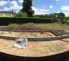 Vide sanitaire terminé!!! enduit noir hydrofuge appliqué sur les parpaings