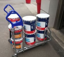 Premier achat de peinture...96 litres