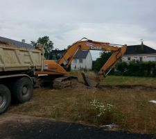 Début du terrassement