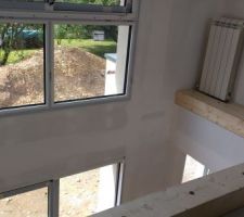 Cadre bois du filet d'habitation posé