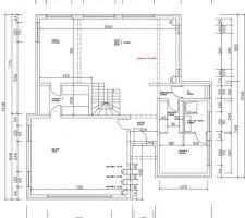 Plan intérieur, rez-de-chaussée.