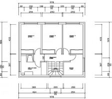 Plans intérieurs, étage.