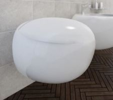 WC suspendus forme oeuf (format choisi, photo d'illustration).
