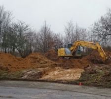 Terrassement du terrain
