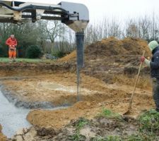 Coulage des fondations