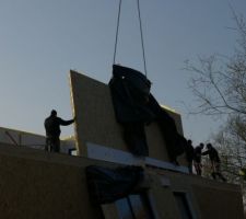 Jour 2 : levage d'un mur de l'étage