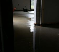 La maison a pris l'eau
