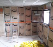 Doublage des murs_RDC (Buanderie)