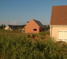 Vue lointaine du pignon ouest