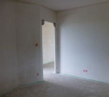 Chambre parents plâtré