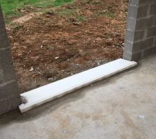 Pose des appuis de fenêtre