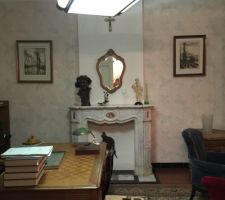 Salon avant que la maison ne soit vidée