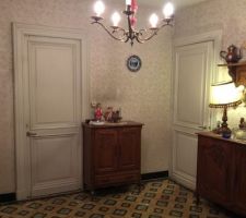 Salle de repos (actuelle cuisine) avant que la maison ne soit vidée