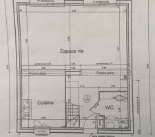 Plan de base RDC, le garage n'apparaît pas encore