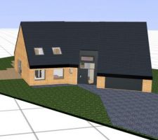Plan 3D de la maison à l'aide du logiciel gratuit Kozikaza !