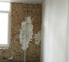 Plafonnage de la 3ème chambre