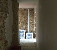 Plafonnage du hall de nuit du 1er étage