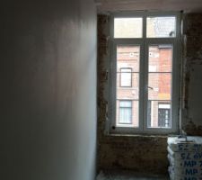 Plafonnage de la 2ème chambre