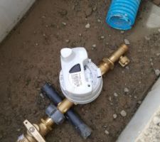 Pose du compteur d'eau