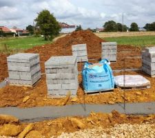 Ferraillage Effectué et béton coulé dans la foulée