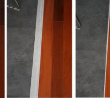 Joint entre carrelage et parquet