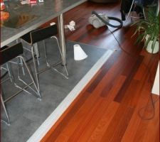 Joint entre carrelage et parquet