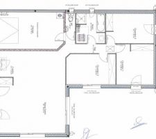 Plan de la maison du permis